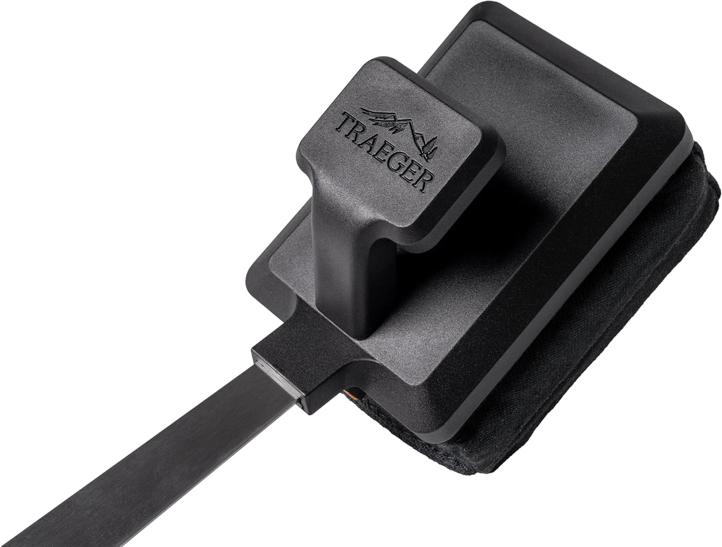 Traeger Grills BBQ Steam N' Clean Grill Brush – Bristle-Free Steam Cleaning Grill Brush for Hot Grates, Safe for Porcelain Grates & Flat Top Griddles, Dishwasher-Safe Replaceable Head
