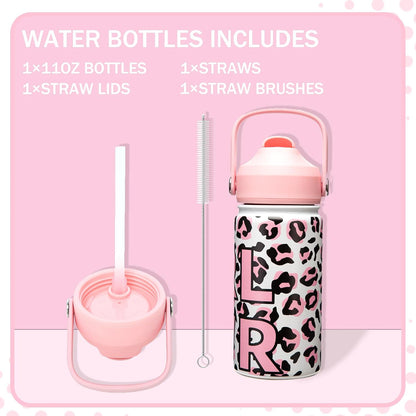 Kids Bento Lunch Box with 6 Compartments Girls Lunch Box with Lunch Bag,Stainless Steel Water Bottle,Ice Pack & Utensils Set,Birthday Gifts for Ages 3-12 Back to School Toddler Girls