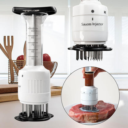 Meat Tenderizer Injector 90ml Stainless Steel Sauces Enhancer Injector