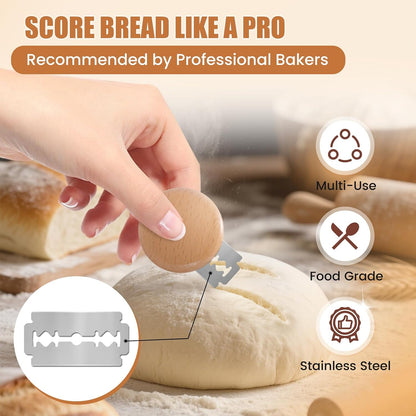 CUNSENR Bread Lame Blades Refill, Bread Scoring Blades Set, 20 Pack