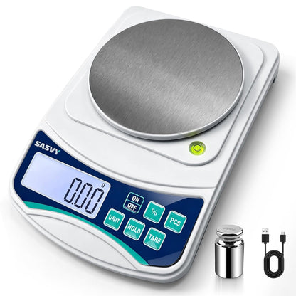 Large Kitchen Scale 0.1g High Precision, 11lb/5kg Lab Baking Scale