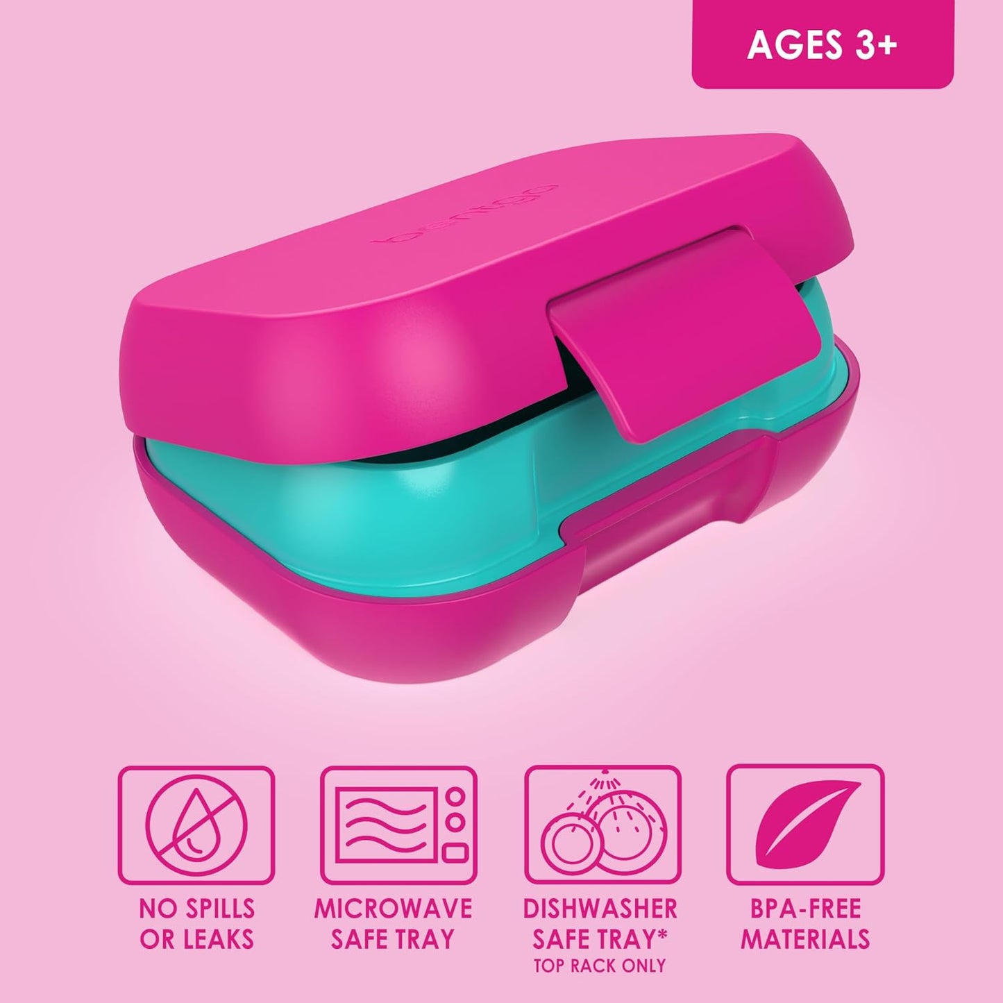 Bentgo Kids Snack - 2 Compartment Leak-Proof Bento Box Container for Snacks and Small Meals, Easy-Open Latch, Dishwasher Safe, BPA-Free for School, Daycare, & Sports - Ideal for Ages 3+ (Gray)