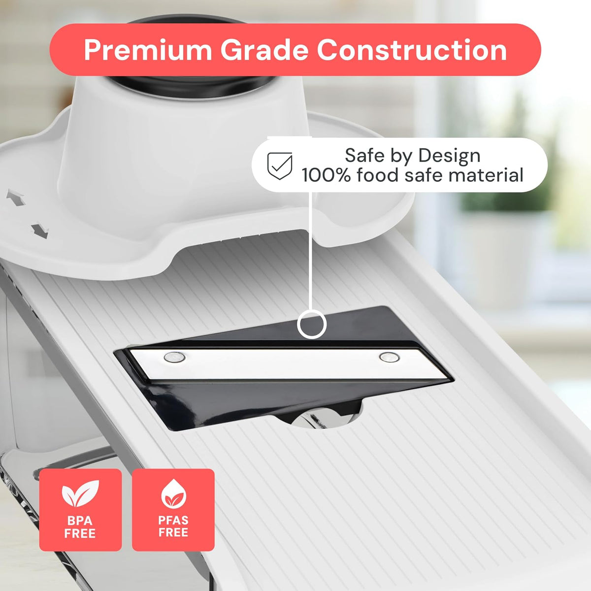 Fullstar Pro Mandoline Vegetable Slicer, 6-in-1 Kitchen Prep Tool