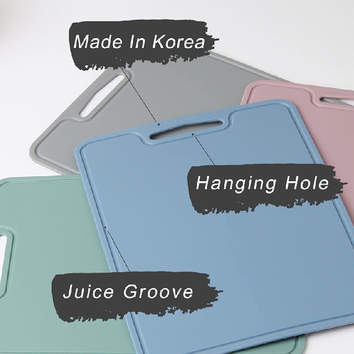 Premium Thick & Flexible Silicone Cutting Mat, BPA Free, Knife Friendly, Non-Toxic, Anti-Slip, Dishwasher Safe, Space Saving, Easy Grip Handle, Ergonomic Design, Chopping Board (Blue, Large)