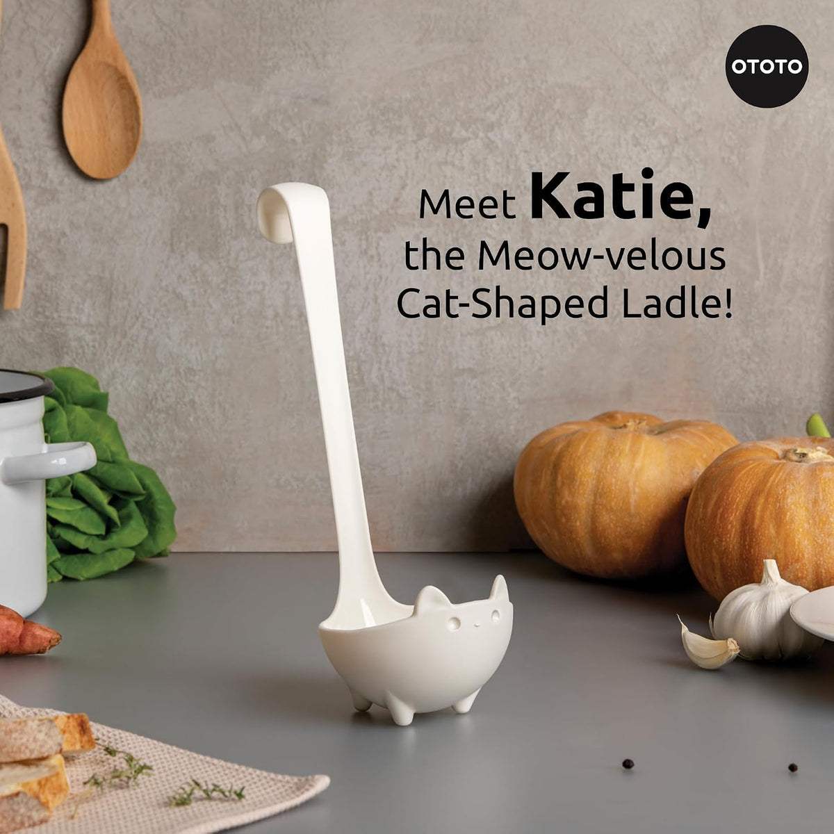 OTOTO The Original Nessie Ladle - Soup Ladle, Cute Gifts, Funny Kitchen Gadgets, Loch Ness design, Cooking Gifts for Mom - Cute and Practical Kitchen Utensils - Unique Gifts for Women