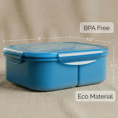 MISS BIG® Bento Box,Bento Box Adult,Lunch Box,Leak Proof Lunch Containers,No BPAs and No Chemical Dyes Bento Lunch Box,Dishwasher and Microwave Safe Lunch Containers for Adults(1900ml Gray)