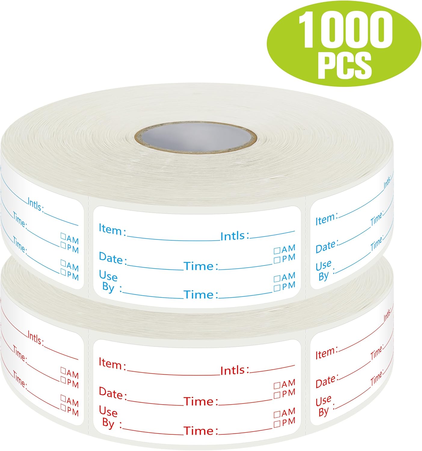 300 Removable Food Labels, Water/Oil/Tear Resistant Freezer Pantry Labels with Perforation Line No Residue Left for Food Containers Jars Kitchen Restaurant Storage Organization