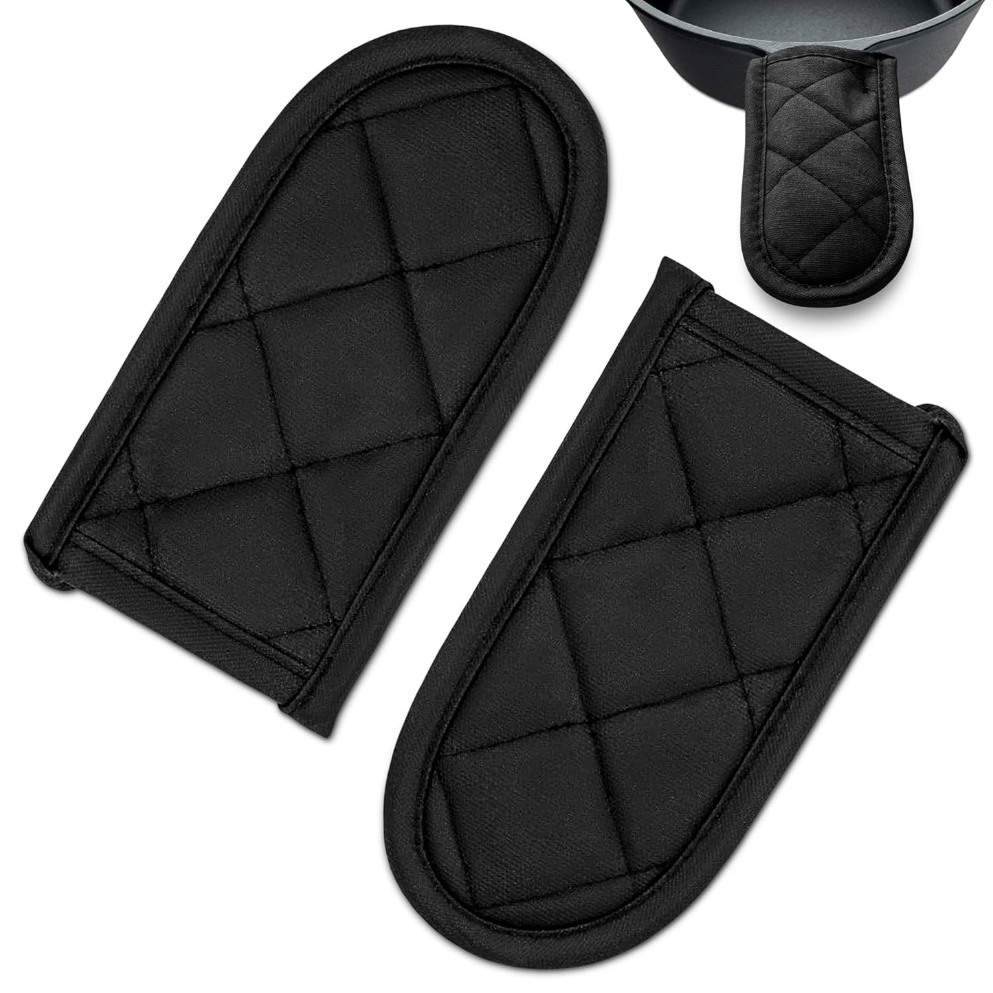 Cast Iron Skillet Handle Covers - 2Pcs Iron Skillet Heat Resistant Kitchen Pan Covers for Cooking Cast Accessories - Pot Handle Heat Resistant Sleeves Accessories