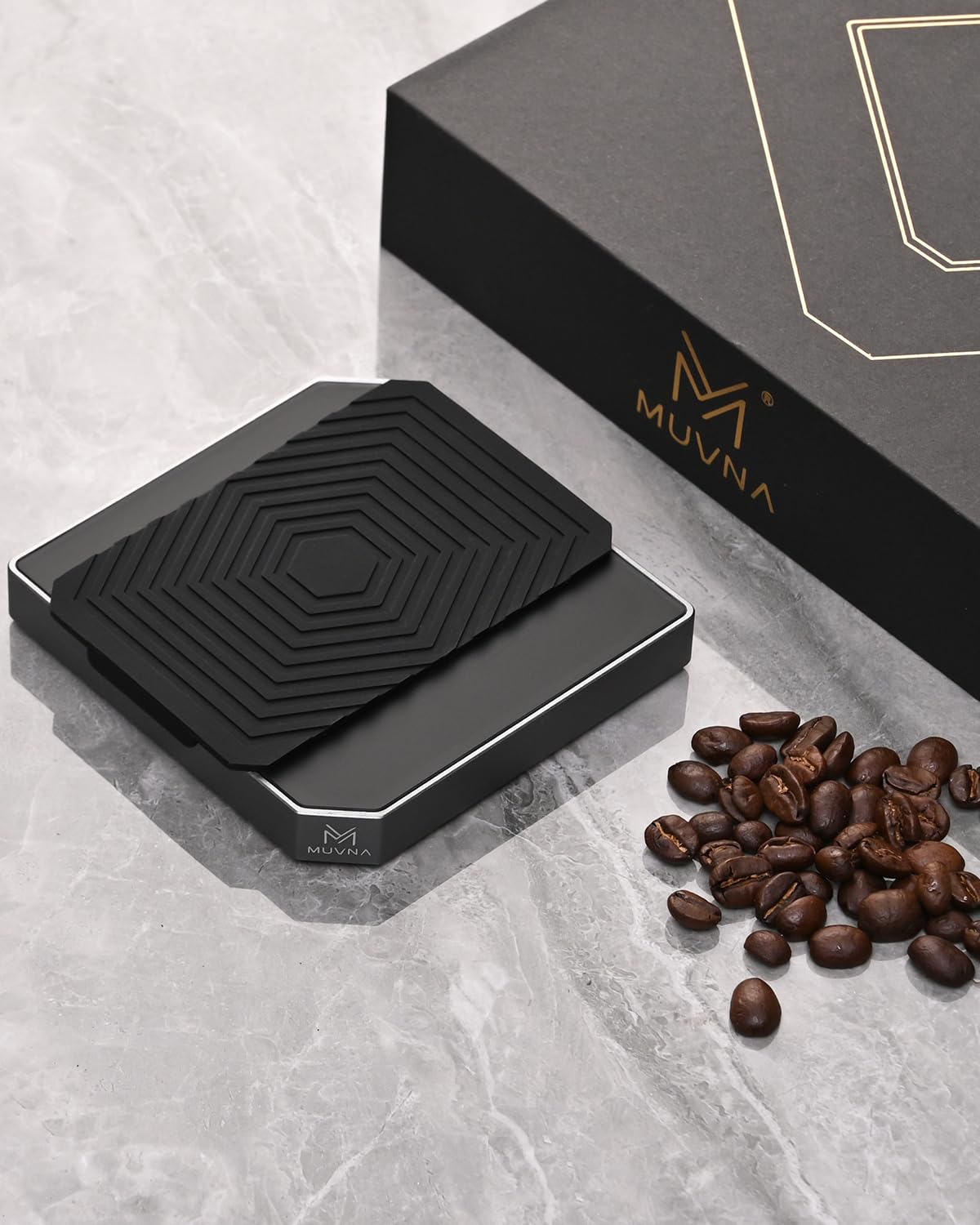 Walnut Coffee Bean Scale Set with Spritzer, Coffee Lover Gifts