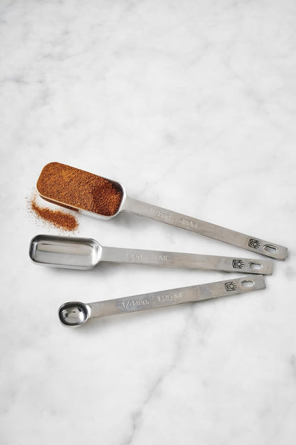 King Arthur Baking Company Spice Measuring Spoons, 18/8 Stainless Steel, 7-Piece Set, Precision Measures, For Baking And Cooking