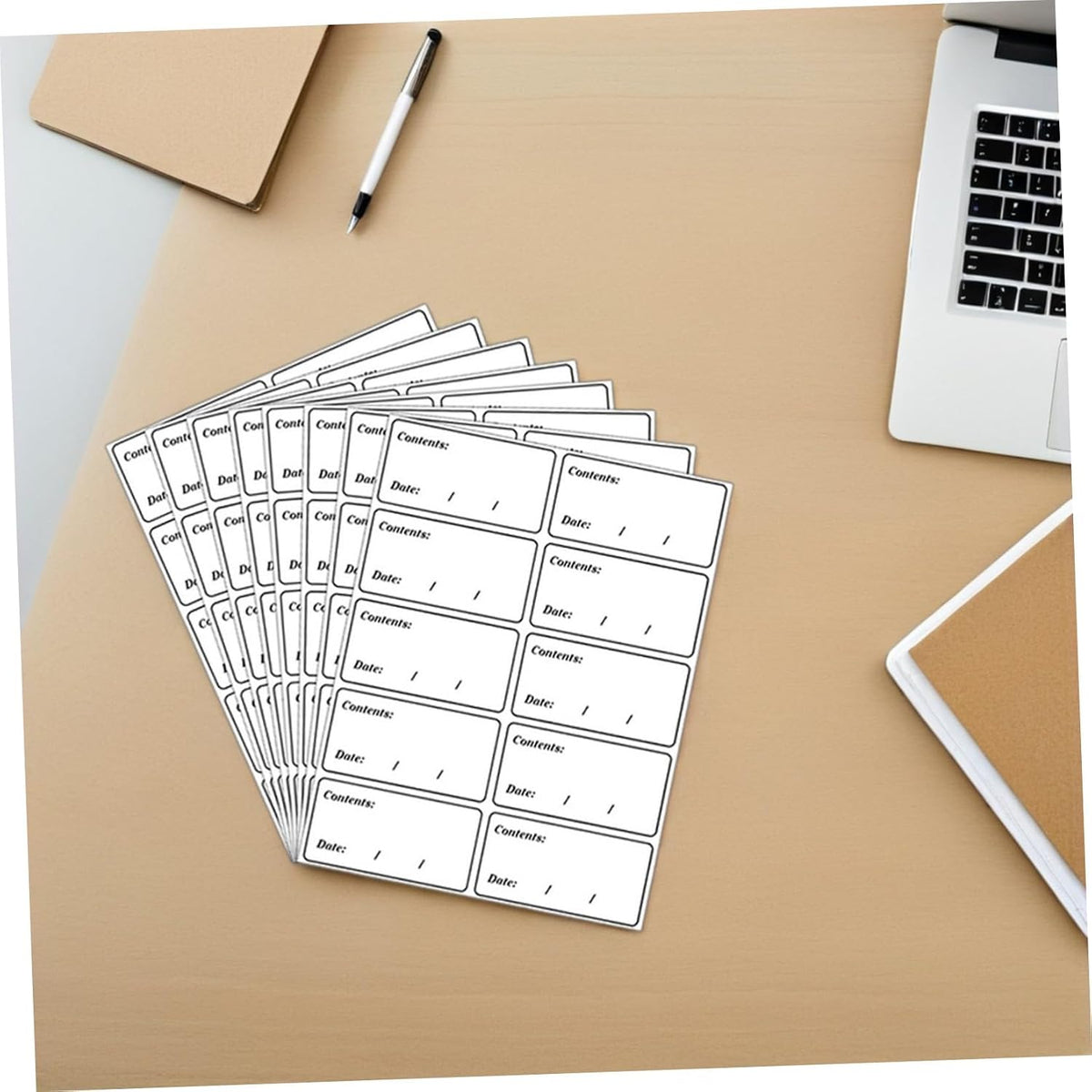 Waterproof Food Label Stickers 400pcs PVC Removable Food Date Labels for Kitchen and Refrigerator Storage Black and Red for Home and Restaurant Use