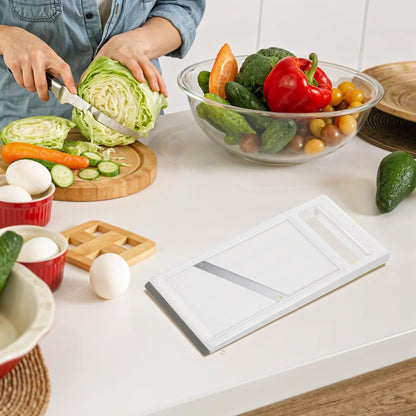 Hand Held Mandoline Slicer,Portable Handheld Vegetable Mandoline Slicer with Stainless Steel Blade, Cucumber Clicer Thin for Vegetables,Fruits,Potatoes,Cheese,Carrots,Quick Uniform Slice