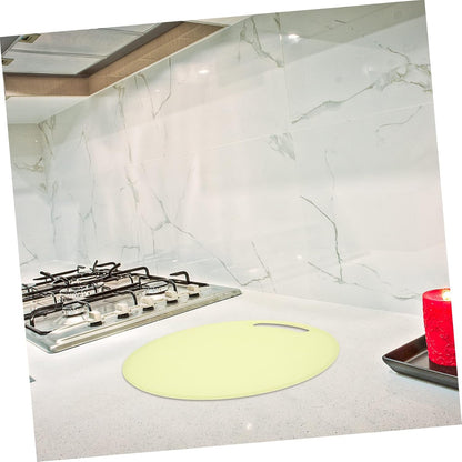 Hemobllo Round Portable Cutting Board Non Smell Food Safe PP Kitchen Mat for Fruit Vegetable Meal Prep