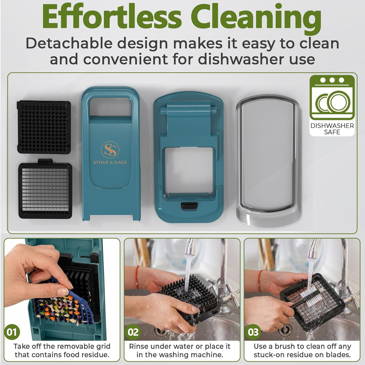 Multifunctional Vegetable Chopper & Mandoline Slicer, Veggie Chopper