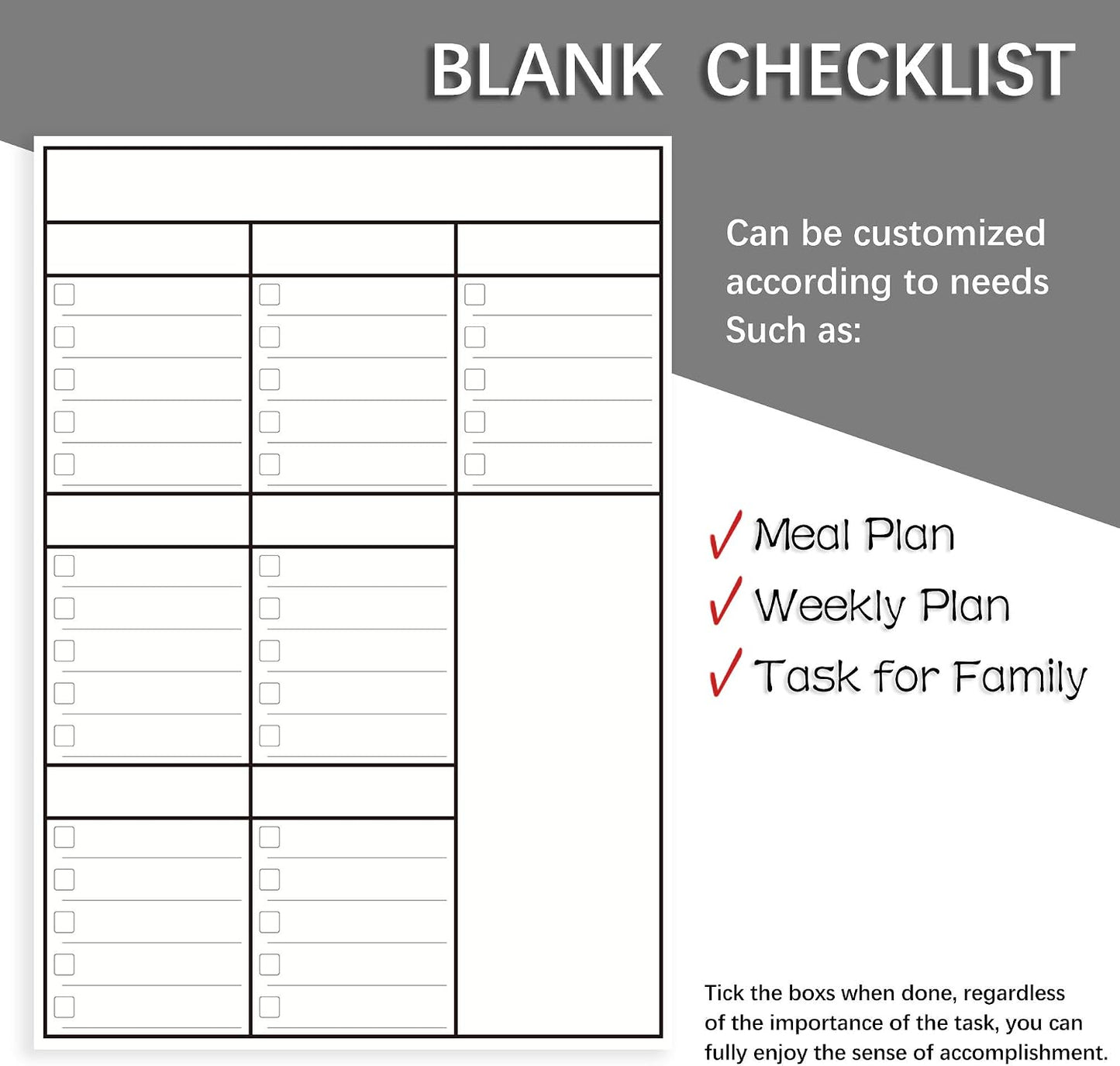 LUCYCAZ Magnetic to Do List Dry Erase Board for Fridge - Vertical Chore Board for Kids, Weekly Planning Boards for Family Chore Chart Whiteboard with 8 Markrs, 12''x17''(A3)