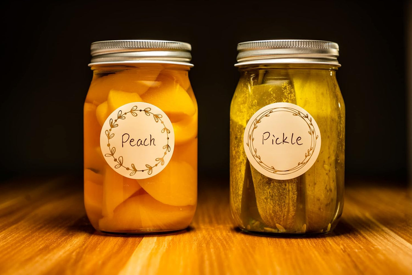 MONEST Waterproof Label Stickers for Jars and Lids, Pantry, Mason Jar, Canning, Spice, Bottle Labels (Red Tulip 2"x3")