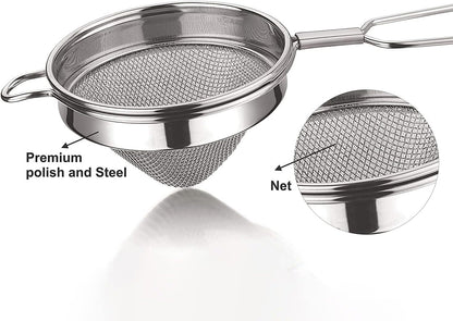 TMT Chai Tea Strainer - Small Stainless Steel Coffee & Tea Filter