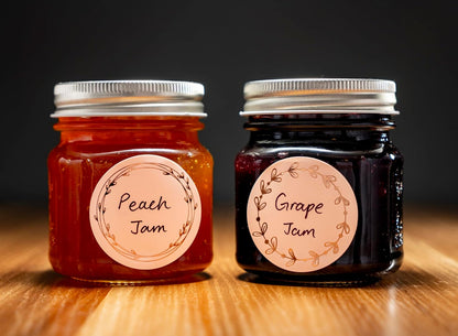 MONEST Waterproof Label Stickers for Jars and Lids, Pantry, Mason Jar, Canning, Spice, Bottle Labels (Red Tulip 2"x3")