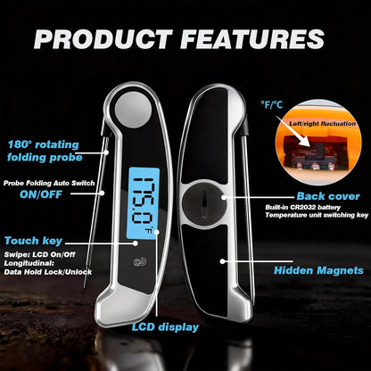 Oven Thermometer 2.75-Inch Dual Scale, 50-300°C/100-600°F, NSF 2‑Pack
