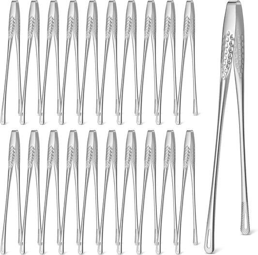 Kifmurase 20Pcs 11 Inches Kitchen Tweezers, Stainless Steel Korean BBQ Grill Tongs, Japanese Barbecue Tongs for Cooking, Cooking Clamp Tools for Grilling, Fish, Salad, Steak, Barbecue