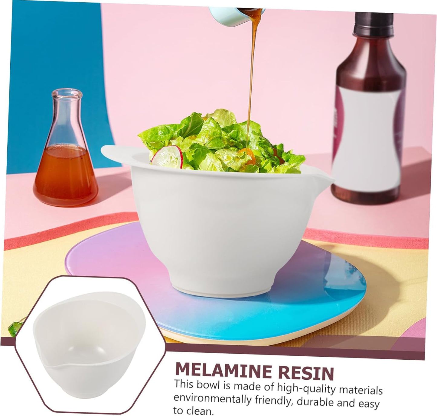 HEALLILY 1pc Quality Material Mixing Bowl Egg Mixing Holder Bowl Lid Kitchen Supply for Baking