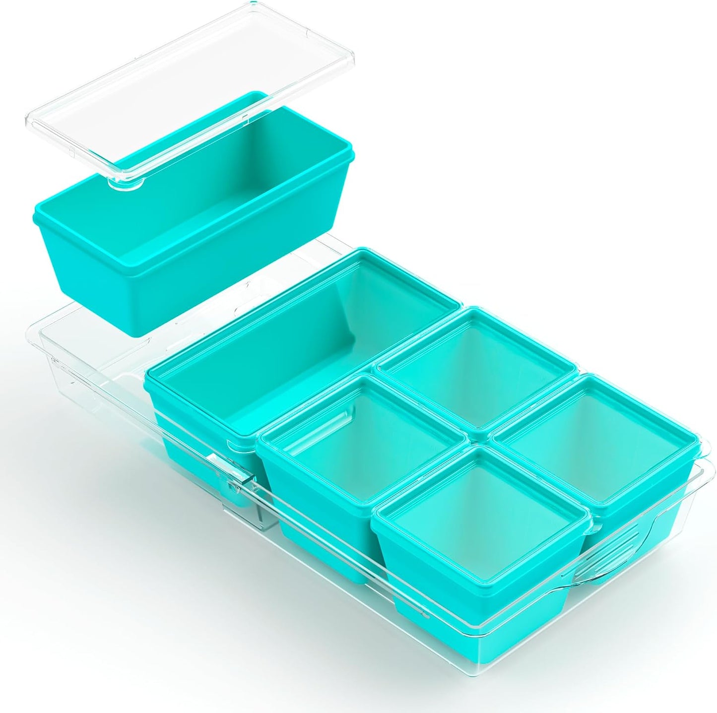 Gemice 1-Cup Silicone Freezer Molds with Lids, Individual 4-Pack Portion Soup Cubes Freezer Trays for Food Storage, Oven & Dishwasher Safe, BPA-Free, Silicone Freezer Containers for Meal Prep