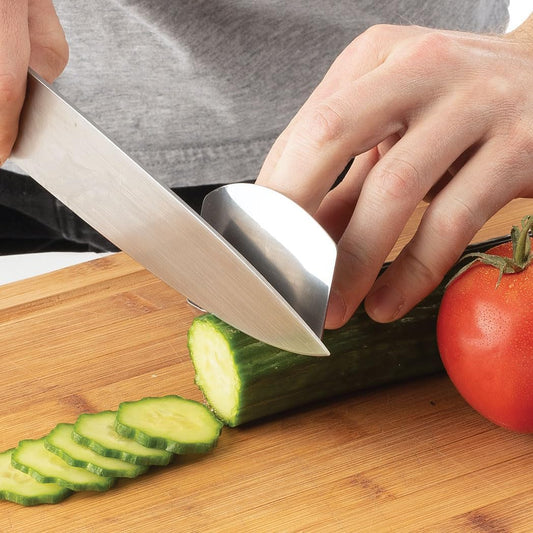 Cutlery-Pro Finger Guard Set, Cat Cora Approved, Stainless Steel, Set of 2