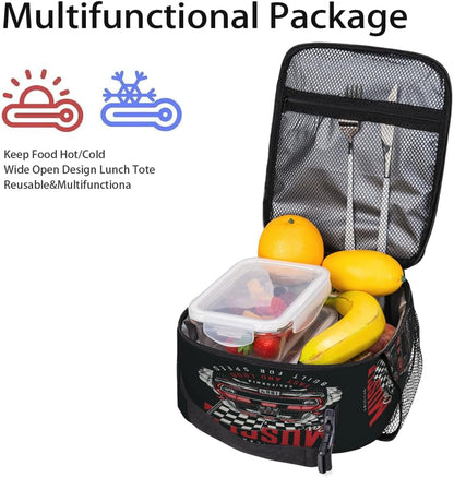 Rainbow Leopard Lunch Box Thermal Cooler Bento Tote Bags Portable Insulated Lunch Bag for Girls Teens, Kids Lunch Bags for School Beach Picnic Travel