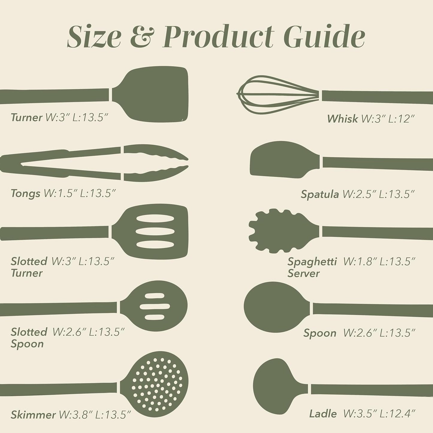 COOK WITH COLOR Silicone Cooking Utensils, Kitchen Utensil Set, Easy to Clean Silicone Kitchen Utensils, Cooking Utensils for Nonstick Cookware, Kitchen Gadgets Set, 38 Piece, Mint