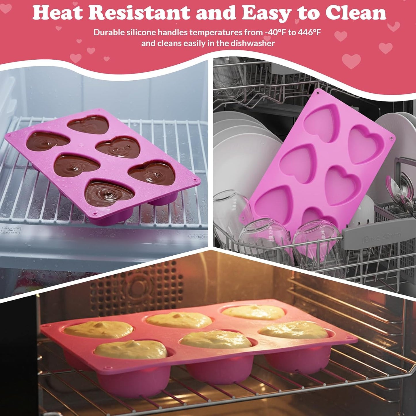 HKNMTT Silicone Muffin Pan for Baking, Cupcake Egg bites Brownie Mold 12 Cup Regular Size, Oven Safe BPA Free kitchen Appliances