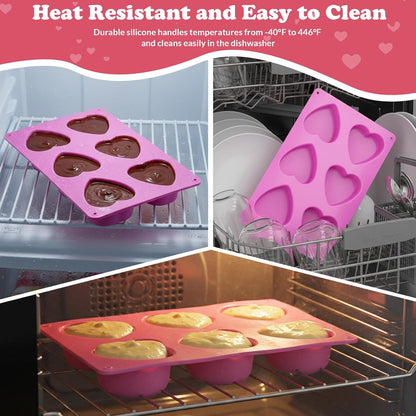 HKNMTT Silicone Muffin Pan for Baking, Cupcake Egg bites Brownie Mold 12 Cup Regular Size, Oven Safe BPA Free kitchen Appliances
