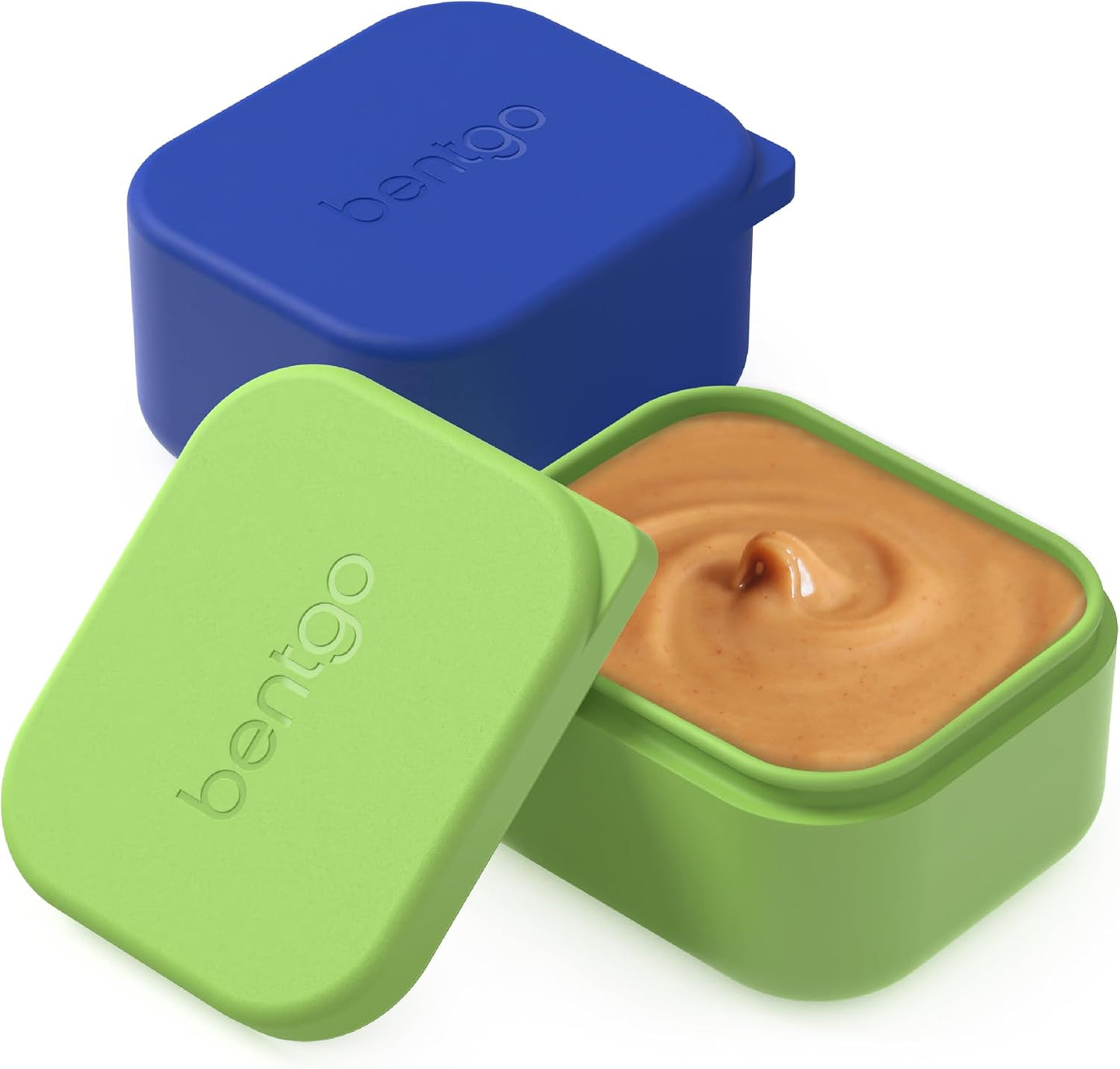 Bentgo Sidekicks 2-Pack Silicone Container Set - Dipping Sauce Cups for Condiments & Small Snacks, Reusable, Durable, & Leak-Proof Liquid Storage, Salad Dressing Container - 2.6 oz (Lavender & Pink)