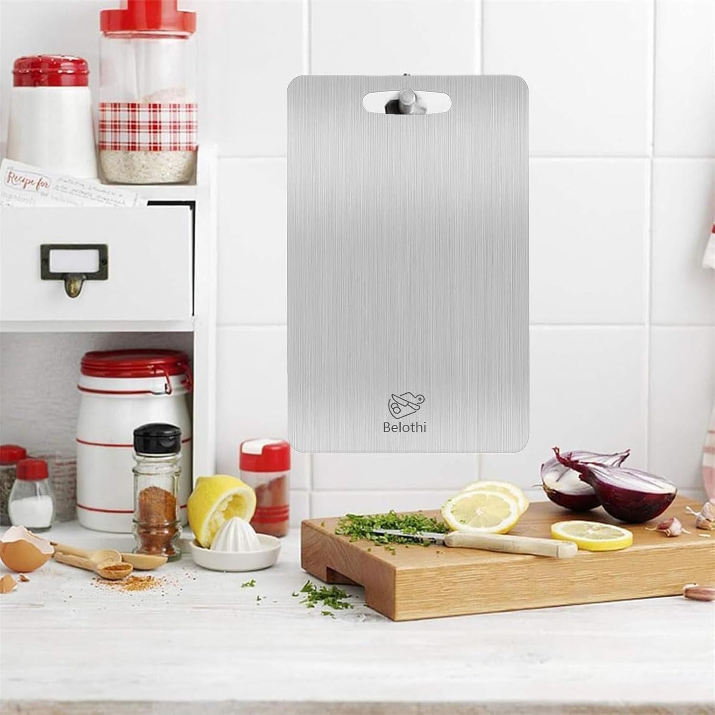 304 Stainless Steel Cutting Board, Non Toxic Cutting Boards for Kitchen, Dishwasher Safe and Hygienic Heavy Duty Chopping Board for Meat Vegetable Fruit(15"x 11",13"x 9",10"x 6")