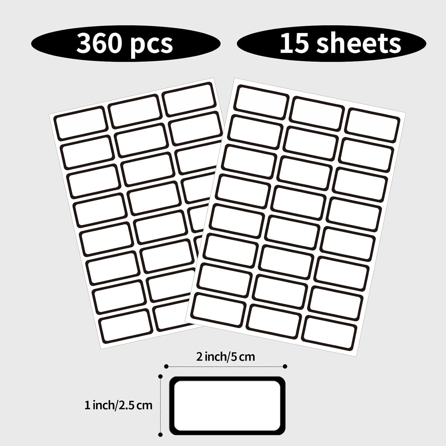 Removable Freezer Labels Stickers, 1 x 3 Inch Blank Removable Freezer Labels Food Storage Stickers, Date Label Waterproof Oil Resistant Easy Clean No Residue- 250 Sheets