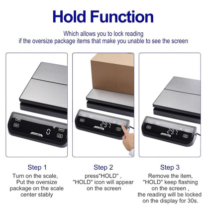 Accuteck 8250 High Accuracy Digital Shipping Scale and Postal Scale, 0.1oz Precision, 50Lb