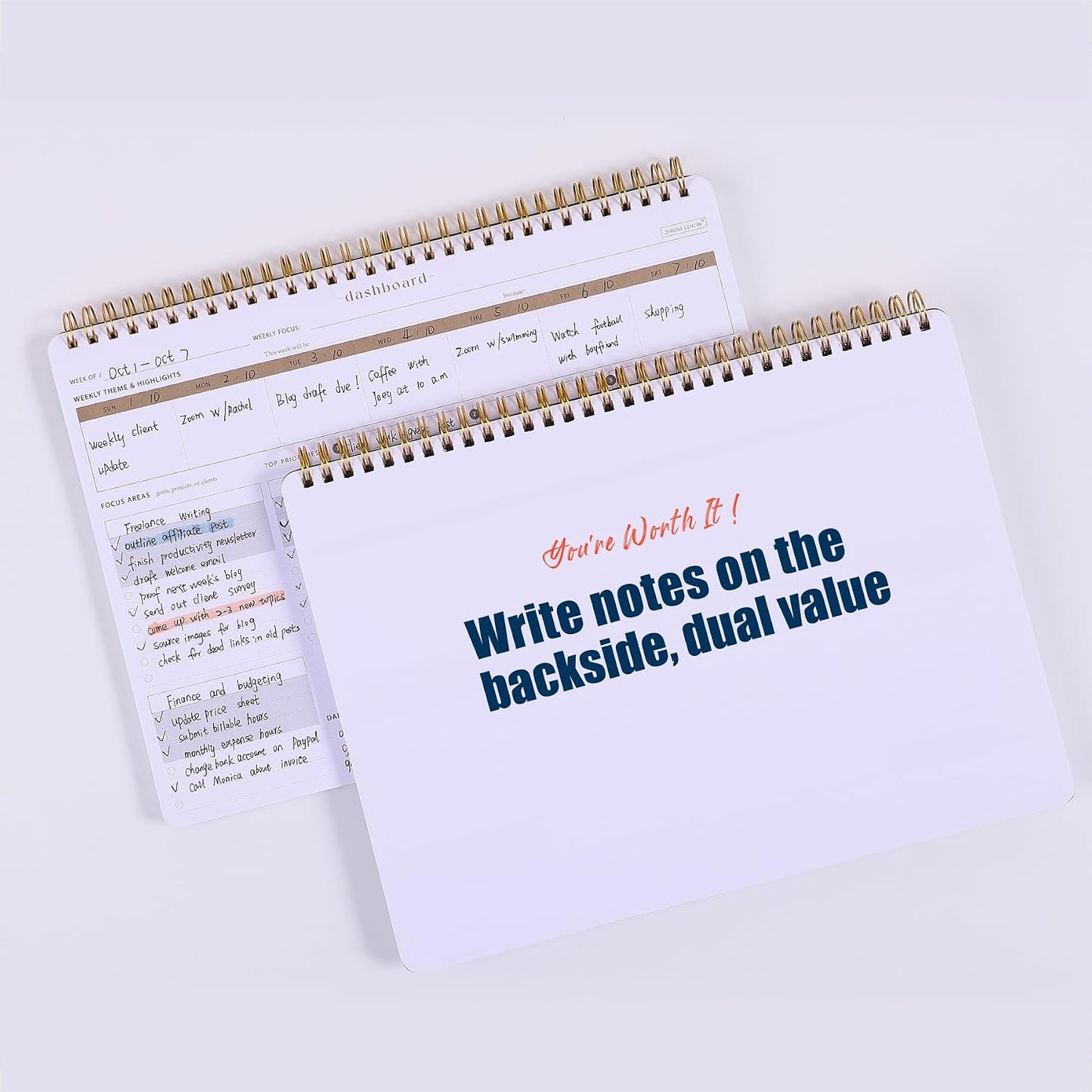Weekly Meal Planner with Recipes and Grocery List Magnetic Notepad For Fridge - 8.5x11'' Menu Planning Pad With 54 Sheets Tear Off Shopping List For Family Dinner Menu and Meal Prep Planning
