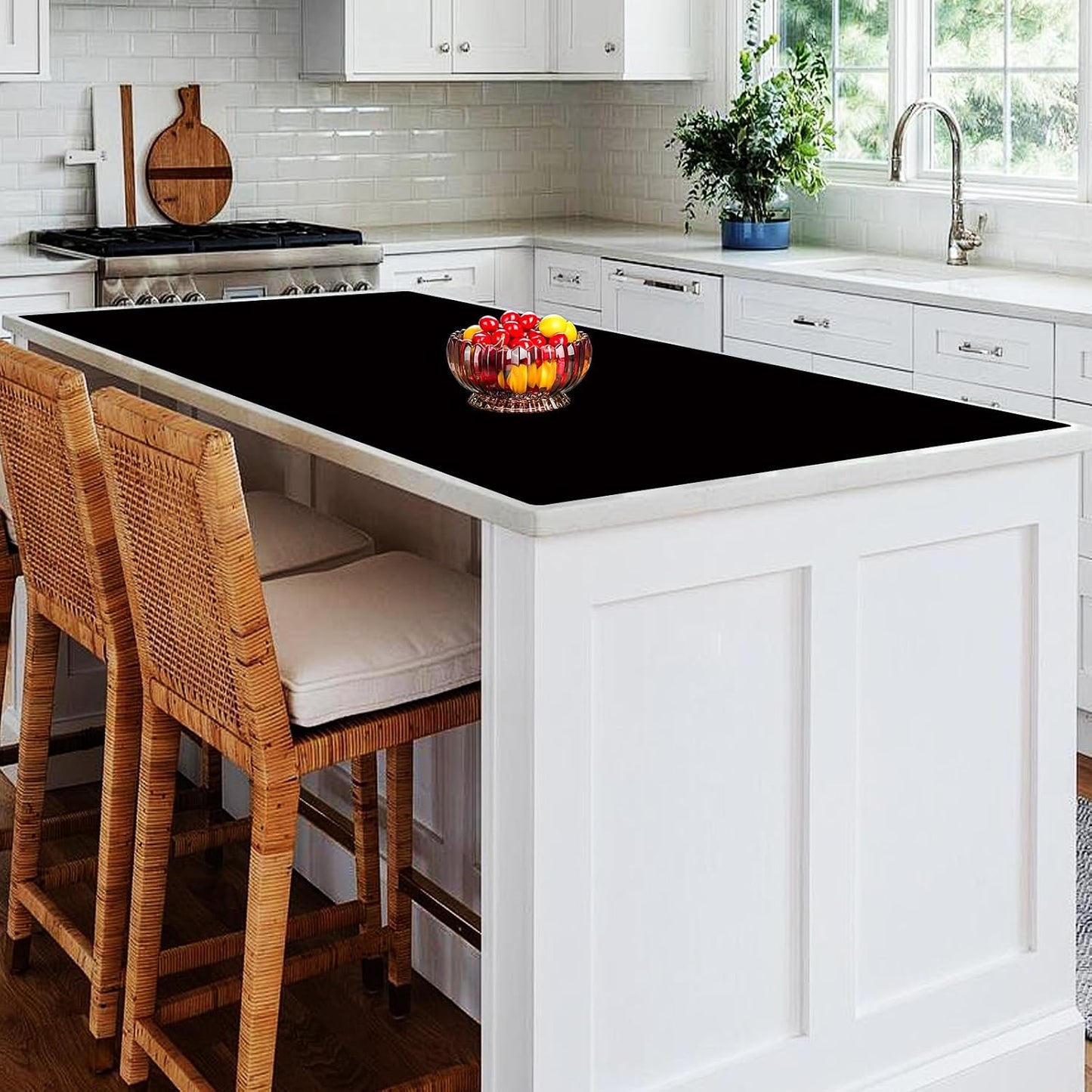 72''x16'' Extra Large Silicone Mat for Kitchen Counter, Heat Resistant Countertop Protector, Non-Slip Waterproof Kitchen Island Mat, Easy to Clean, Light Gray
