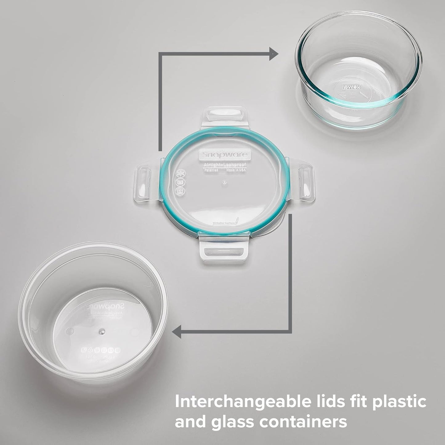 Snapware Plastic Total Solution (21-Pack) Large Food Storage Containers Set, Meal Prep Containers with Plastic BPA-Free Lids & 4 Locking Tabs, Microwave, Dishwasher, and Freezer Safe