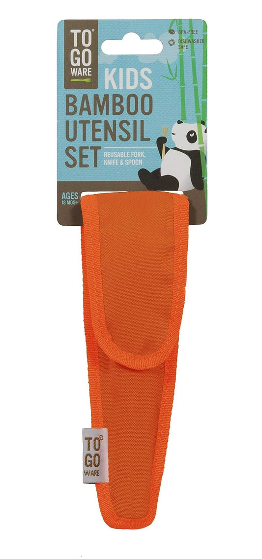 TO GO WARE Kids Repeat Bamboo Utensil Set - Orange (Orange), 1 EA