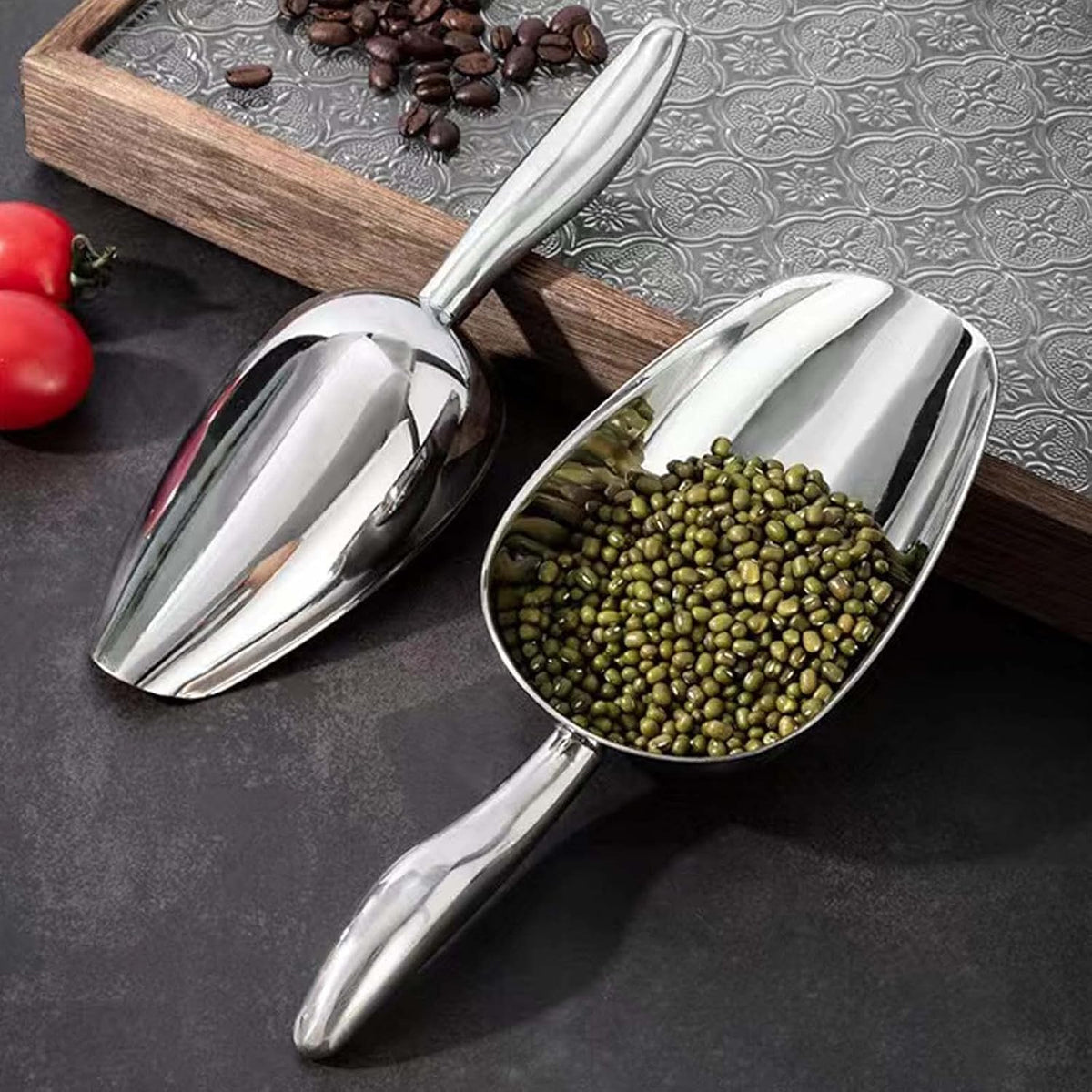 Ice Scoop for Freezer,Metal Ice Scoop for Ice Machine