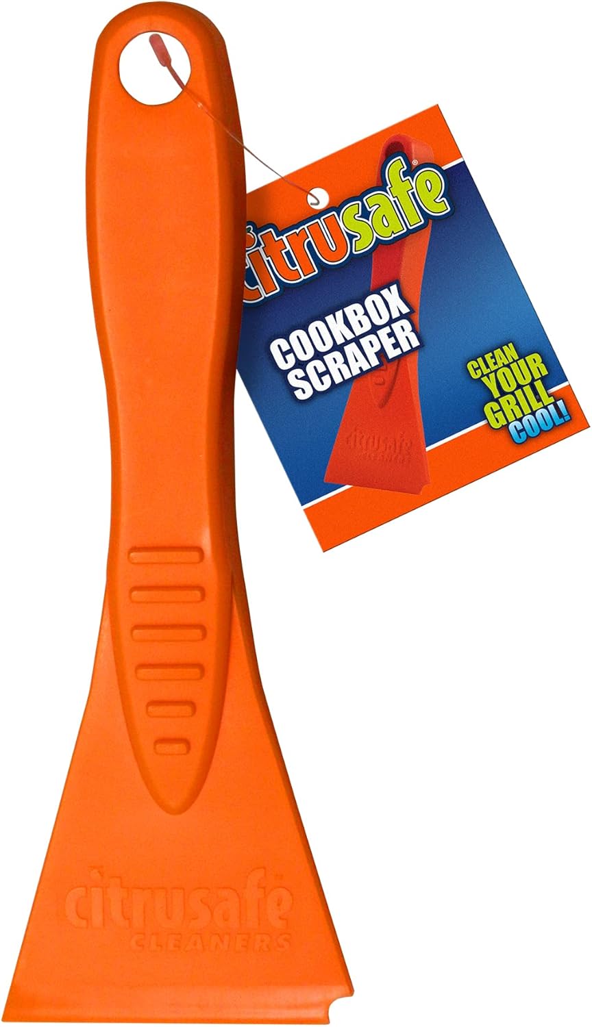 Citrusafe Cookbox Scraper - Safely Cleans and Removes Tough Grease and Grime on Grill Grates