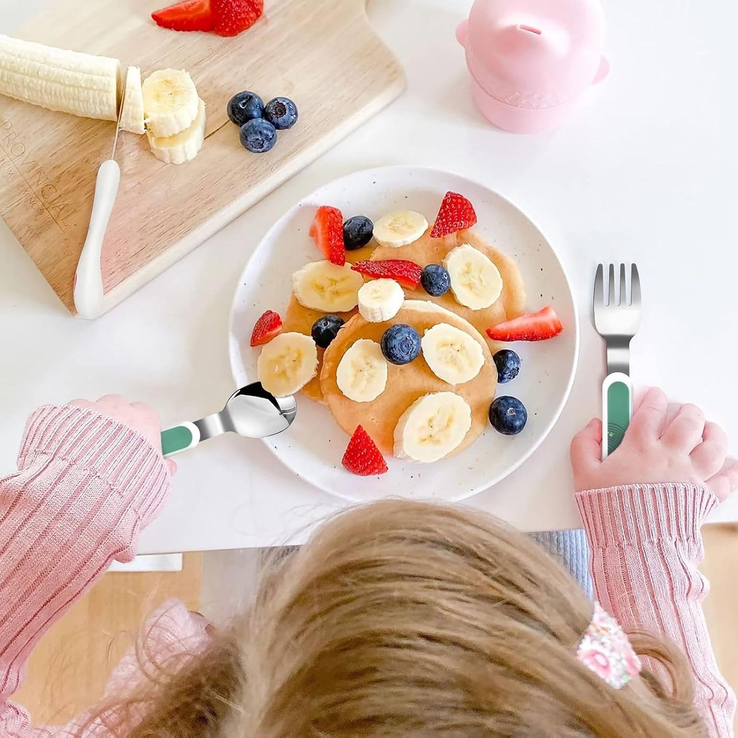 3-Piece Kids Silverware Set With Storage Case, Stainless Steel Reusable Children Safe Knife Spoon Fork Set Happy St Patrick'S Day Children Flatware Set For Kids Lunch Box