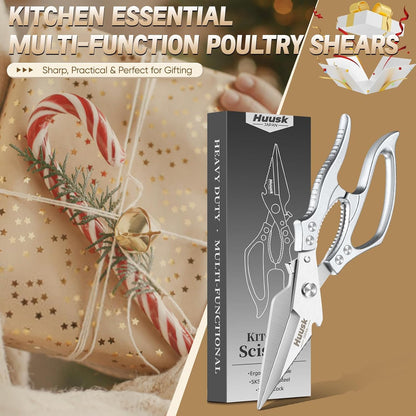 Huusk Poultry Shears Heavy Duty – All Purpose Japanese Kitchen Scissors