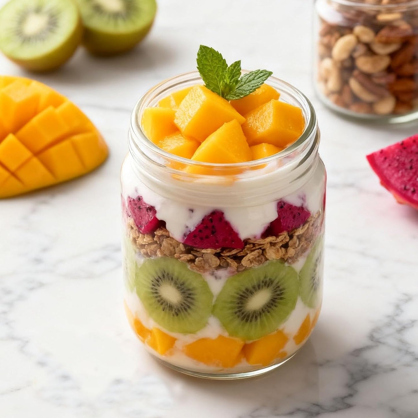 Overnight Oats Containers with Lids, 10oz Wide Mouth Mason Jars with Lids, 9 Pack Glass Jars with Airtight lid for Chia Pudding Yogurt Salad, Meal Prer Oatmeal Jars, Pink