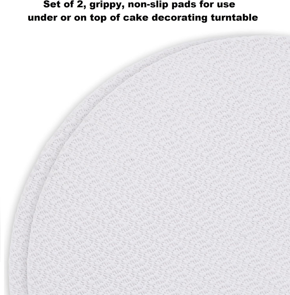 Ateco Revolving Cake Decorating Stand, 615 12" Round, Aluminum Base, White