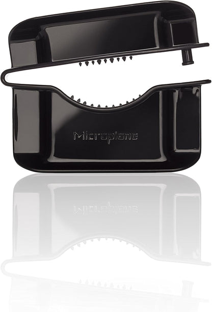 Microplane Adjustable Mandoline Slicer with V-Blade and Julienne Stainless Steel Blades, Handheld Mandoline for Potatoes, Carrots and Other Vegetables