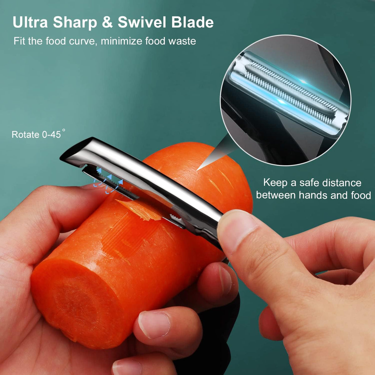 SUCCFLY Vegetable Peeler Stainless Steel, Premium Potato Peeler for Kitchen