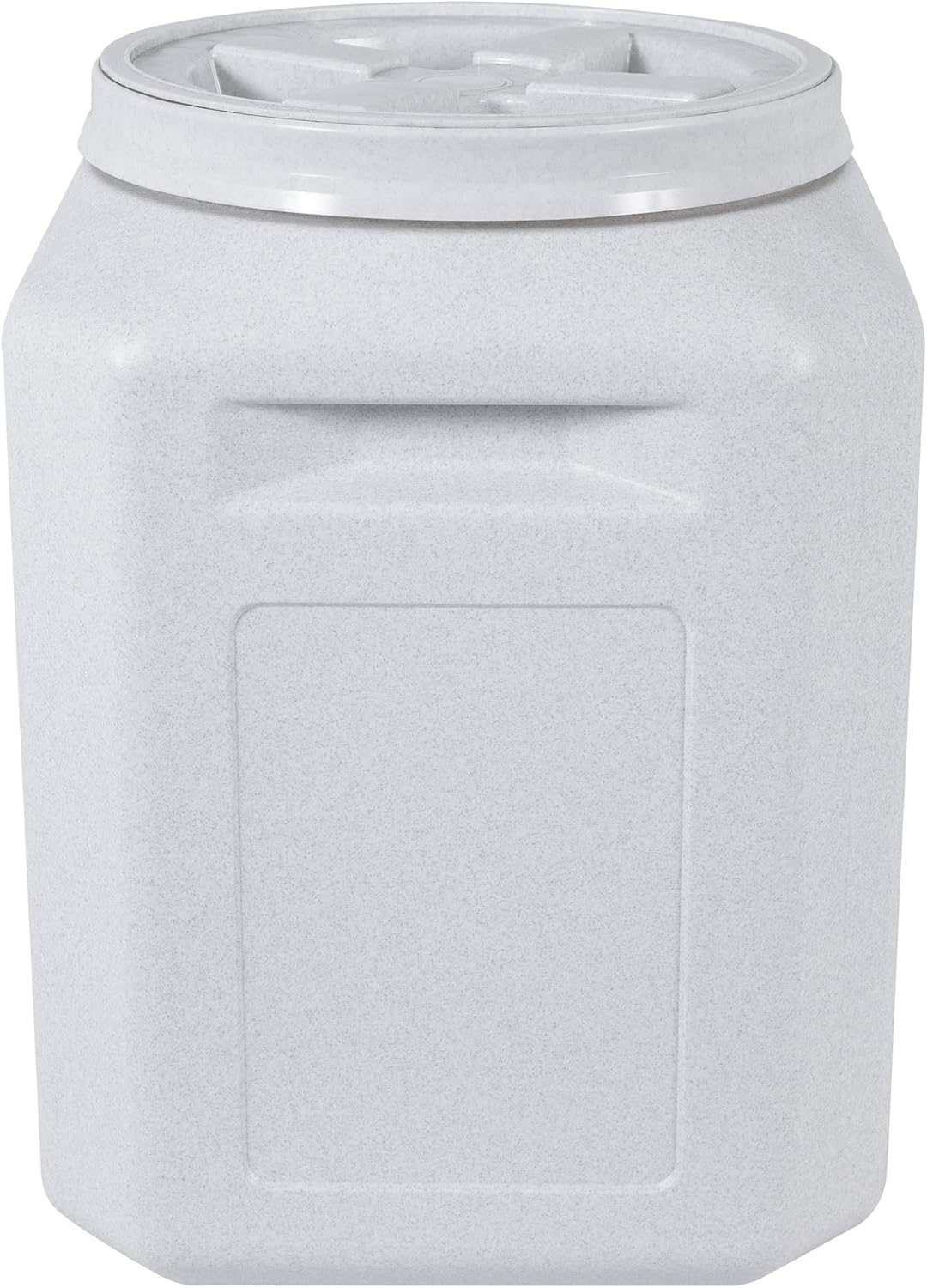 Vittles Vault Traditional Pet Food Storage Container For Dog Kibbles/Bird Seed/Oatmeal/Rice/Flour/Cereal, BPA Free Plastic, Sealed Airtight For Cat Food, Up To 50 lb, Made in USA, With Scoop, Gray