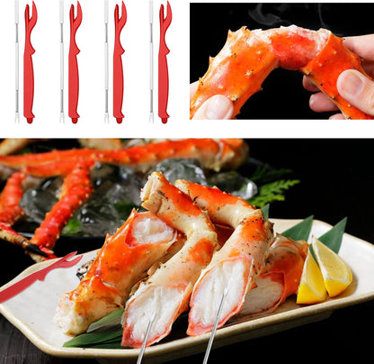 Zhehao 49 Pcs Seafood Tools Set Includes Crab Crackers, Lobster Shellers, Crab Leg Forks, Seafood Scissors and Storage Bag Nut Cracker Set for Party Supplies