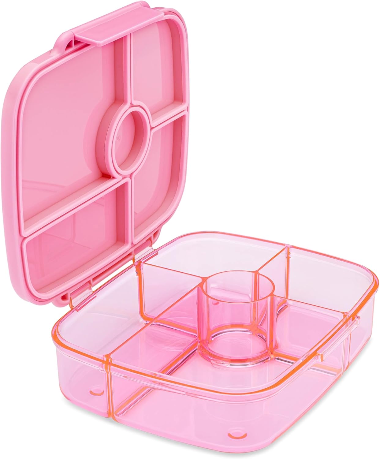 Yumbox Go Leakproof Bento Lunch Box, 5 Compartments, Charcoal Gray | Deep Portioned Tray | Removable Silicone Gasket | Lightweight Construction | Fits Most Lunch Bags | Easy-Clean Design